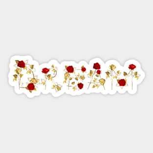 Dream from Jewelry Red Roses Sticker